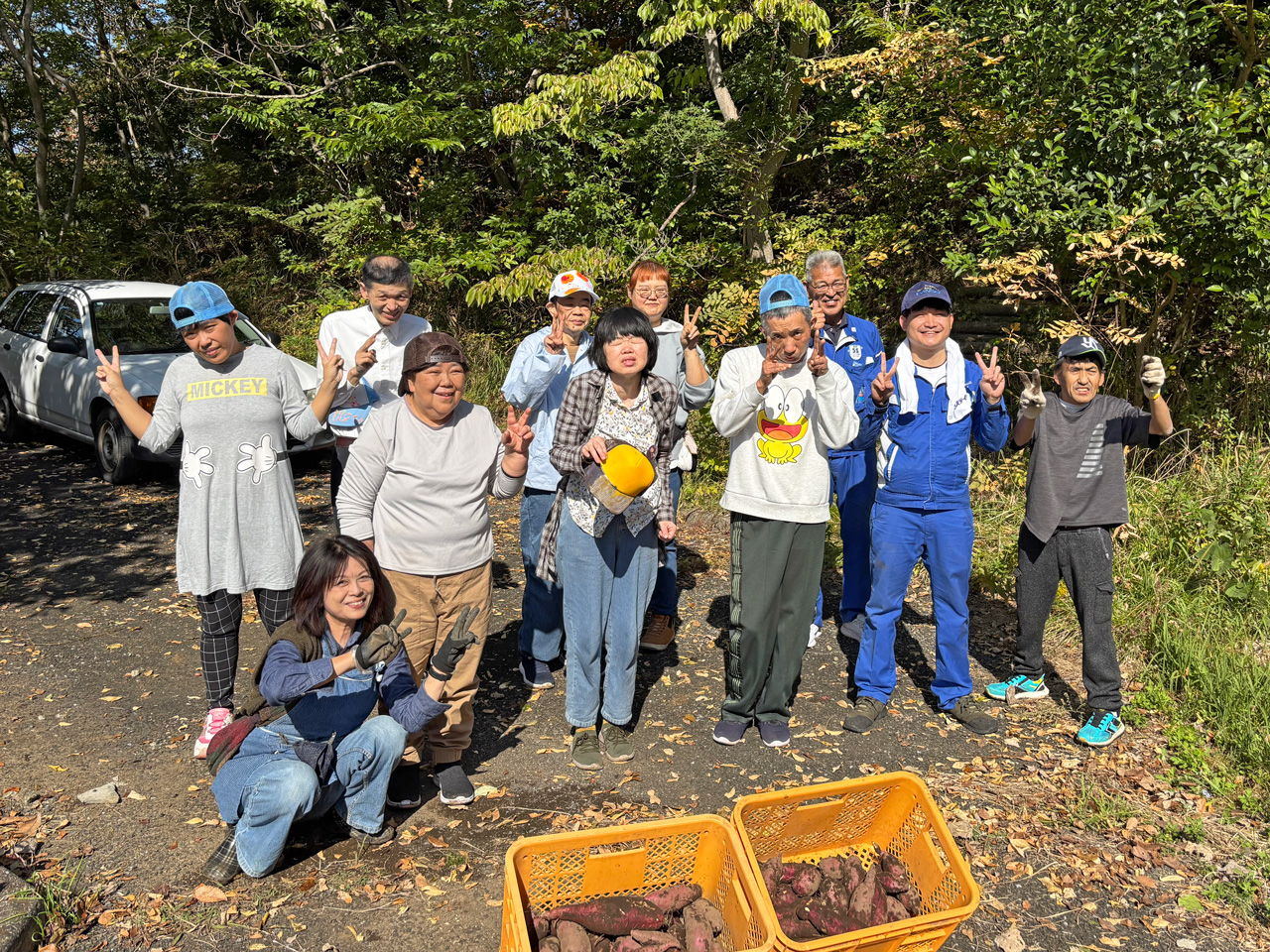 [収獲！] 農福連携３年目！ 今年もまずまずの収穫でした(^^♪：11月７日(金) 4